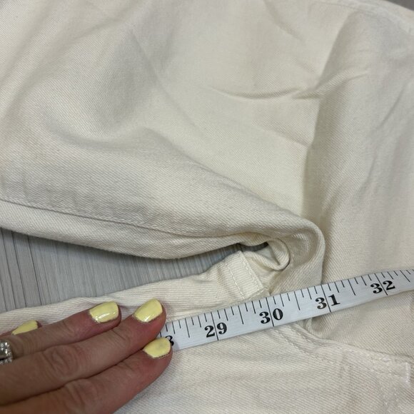 Khaite Authentic Solid Bone White Ivory Vanessa High Rise Slim Skinny Jeans 26 - Picture 11 of 12